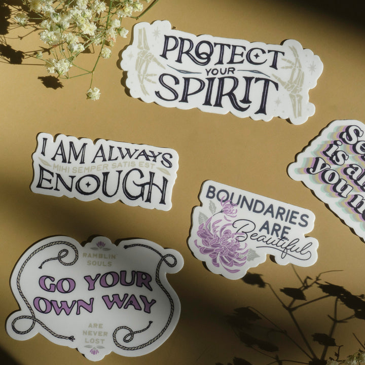 Vinyl Sticker I Am Always Enough