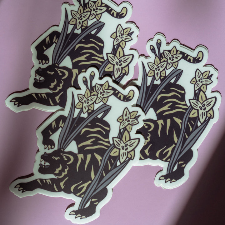 Vinyl Sticker Protective Tiger